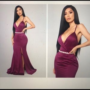 NWT magenta fashion nova prom/formal gown